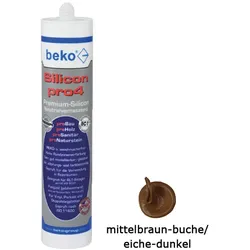 Silicon pro4 Premium 310 ml MITTELBRAUN/BUCHE-/EICHE-DUNKEL