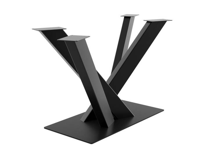 Metalo Pro Tischbeine Altair Metall Schwarz 72cm, 74x72x155 cm, Esszimmer, Esstische, Tischsysteme, Tischgestell