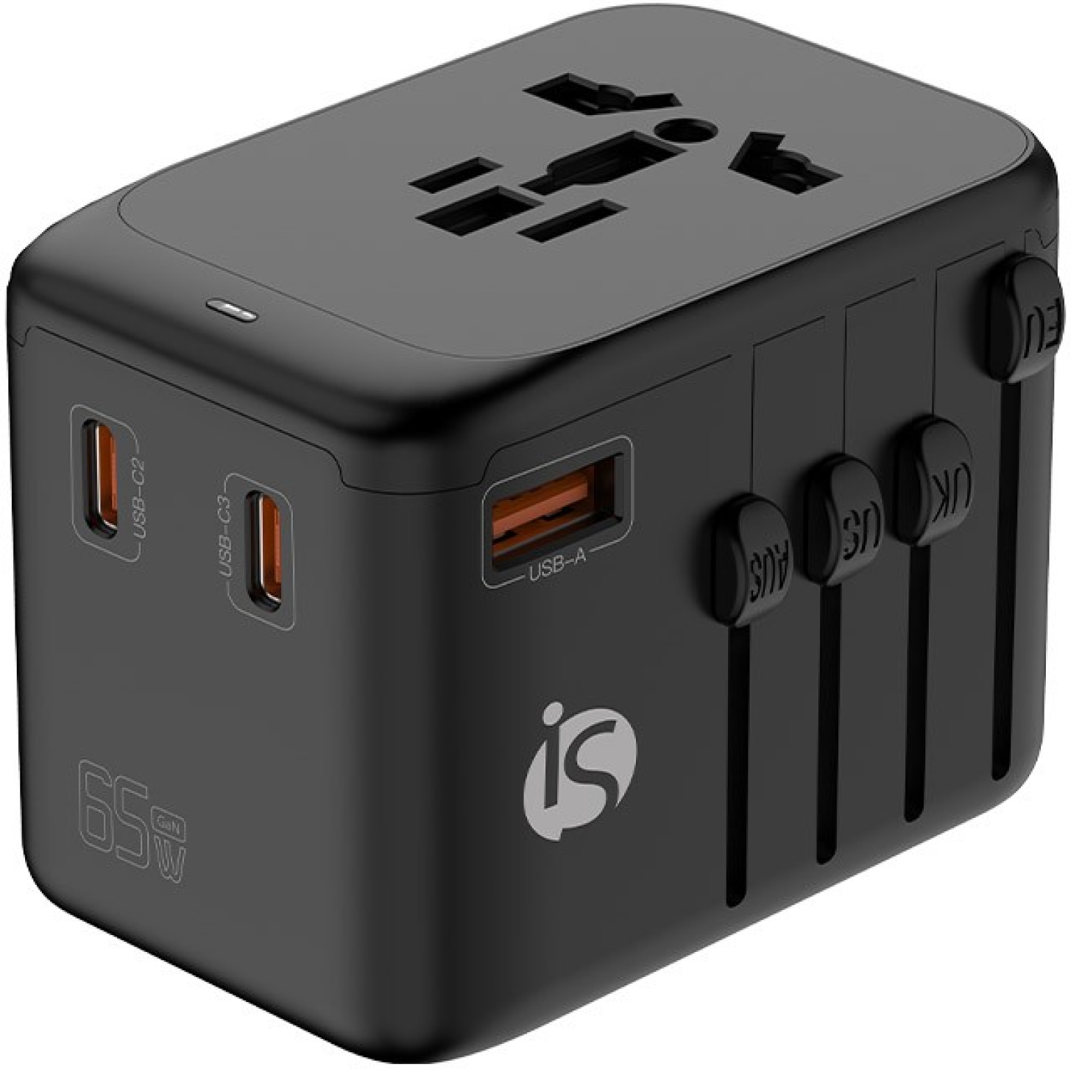 iS Adaptador Universal de Viagem 65W