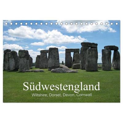 Südwestengland (Tischkalender 2026 DIN A5 quer), CALVENDO Monatskalender