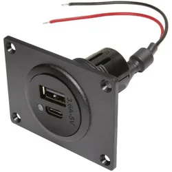 ProCar, Fahrzeug Werkzeug, USB Stecker C/A Doppelsteckdose
