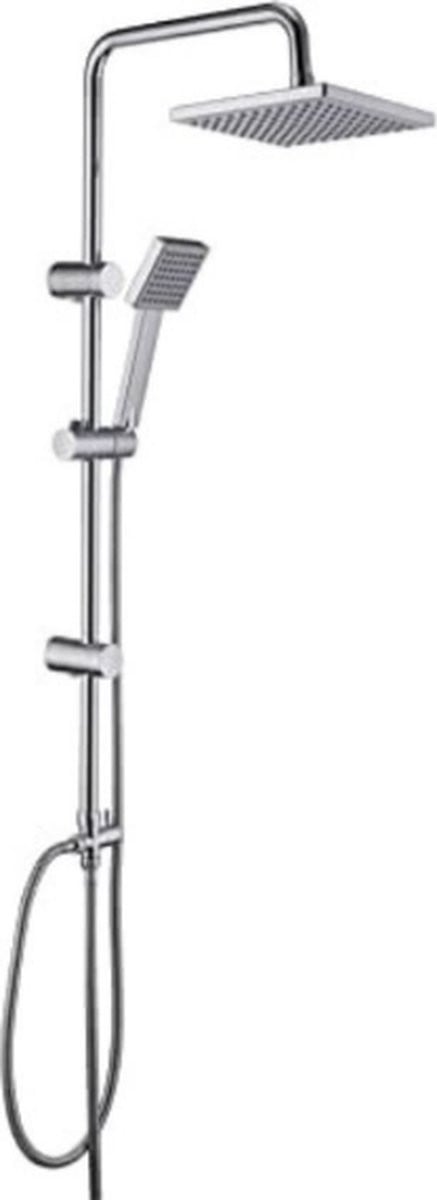 Modern Douchepaneel Wanhai met Regendouche en Handdouche in Chroom en Zilver, RVS