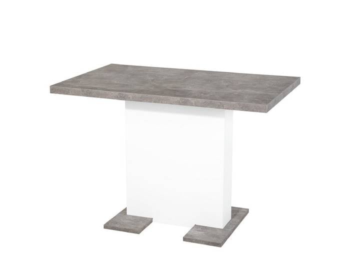 Esstisch BRITT 110-150 x 90 cm weiß /Betonoptik