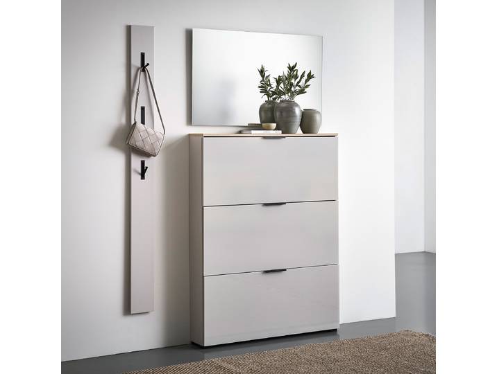 Ensemble vestiaire New York 3 élém. 160 x 200 x 19cm Gris