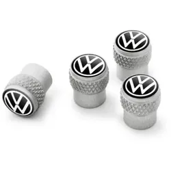 Volkswagen Ventilkappen New Volkswagen Design Aluminiumventile 4 Stück 000071215