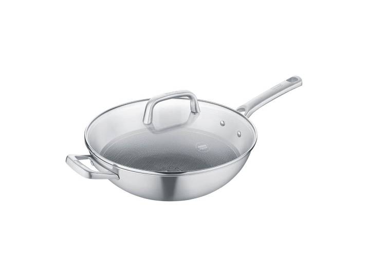 Berndes WOK Tricion Resist b.nature, poliert, Metall, 5.7 L, rund, backofengeeignet, PTFE-frei, Kochen, Pfannen, Woks