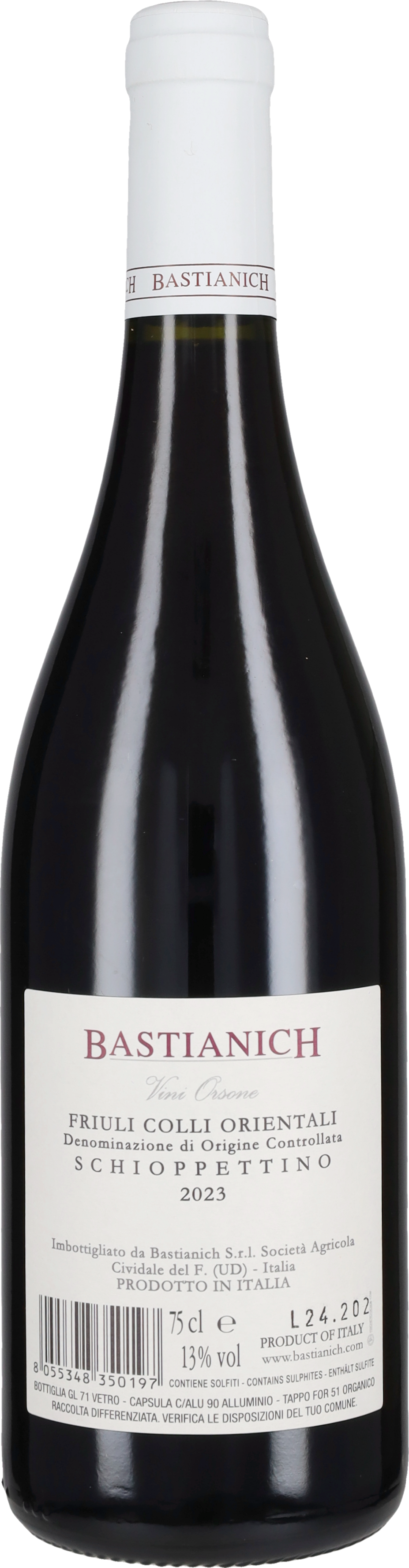 Bastianich Schioppettino 2023