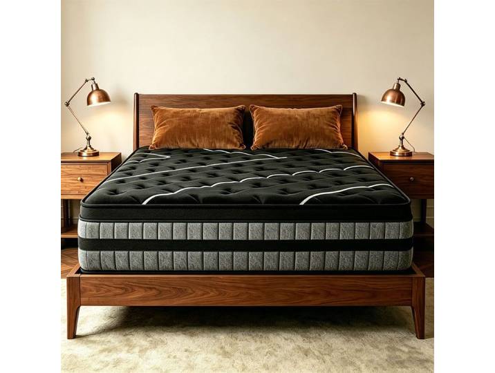 Matelas 140x190 cm Mousse mémoire de forme Sommeil Indépendant Épais 30cm Mi-ferme Ergonomique Chaud et Respirant Durable