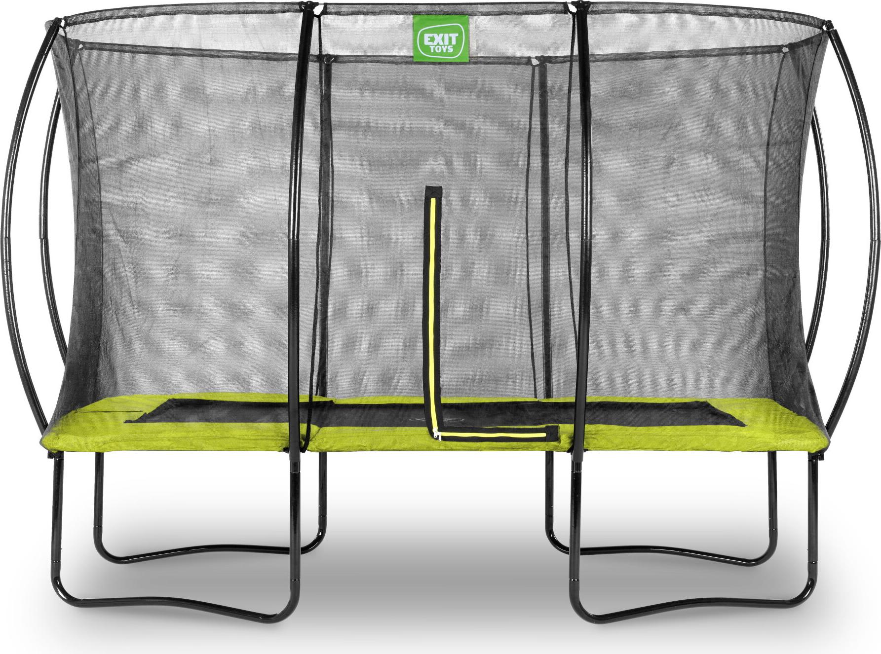 EXIT Silhouette Trampolin 244x366cm, auf Beinen, Rechteckig, für Kinder, Grün