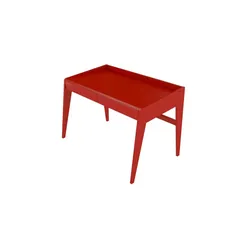 Schreibtisch  Lisa , rot , Maße (cm): B: 125 H: 81