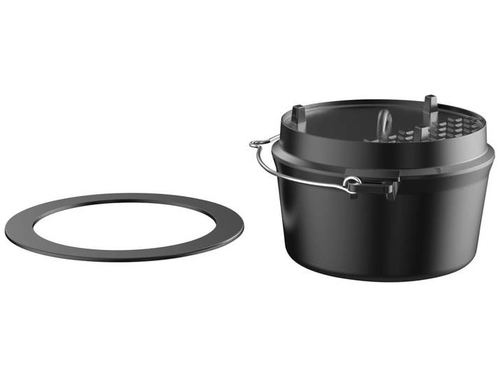 Kochtopf TEPRO Guss-Dutch-Oven-Einleger , schwarz, B:32,5cm H:18,4cm L:31cm, Töpfe, Kochtopf, BxLxH: 32,5x31x18,4 cm
