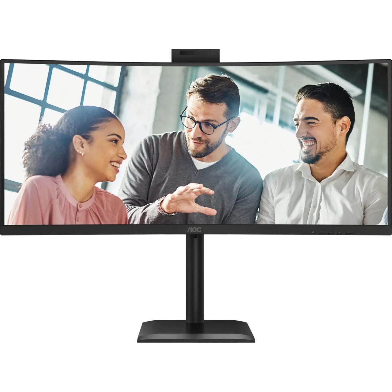 34" (86,36cm) AOC CU34E4CW schwarz 3440x1440 1xDisplayPort 1.4 / 1x USB-C mit Displayport / 2xHDMI 2.0