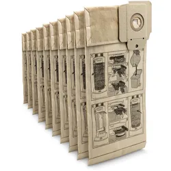 Kärcher Papierfiltertüten, 10 Stück, CV 30/1, CV 38/1, CV 38/2, CV 48/2
