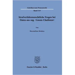 Mrokon:Strafverfahrensrechtliche Fragen, Fachbücher von Maximilian Mrokon