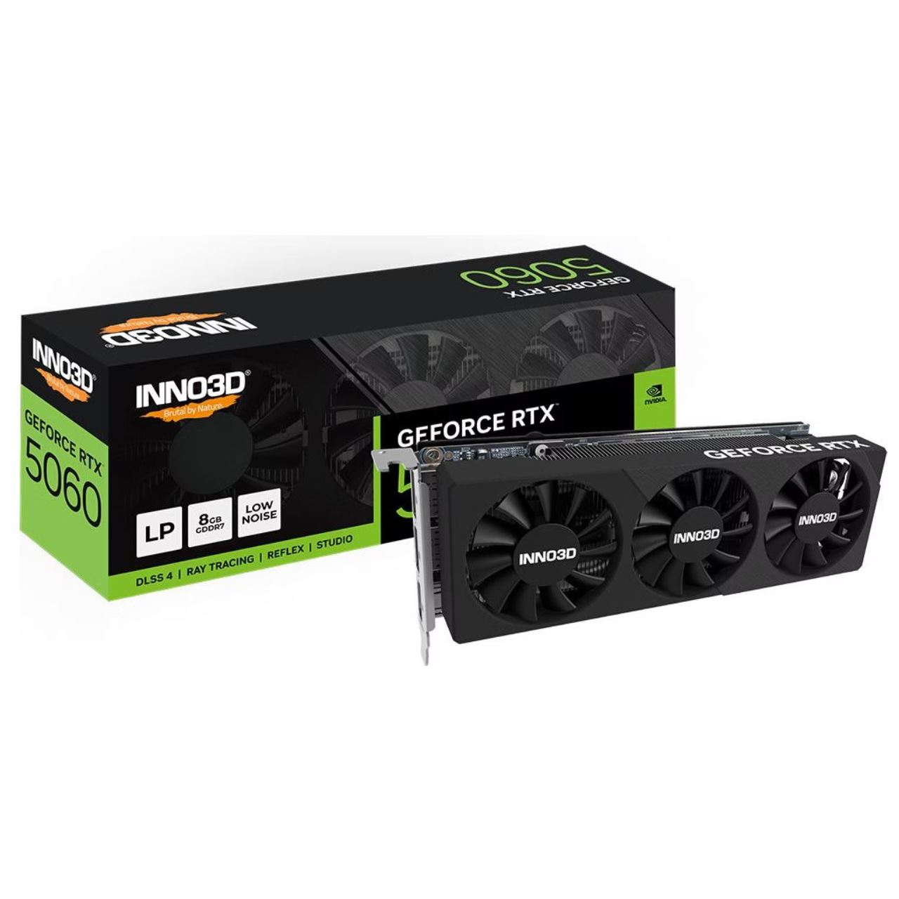 8GB INNO3D GeForce RTX 5060 Low Profile Aktiv PCIe 5.0 x16 (x8) (Retail)