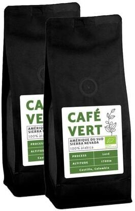 cafeCompagnie Bio Grüner Kaffee - Region Tolima - Südamerika - Gewaschen - Bio 1 Kg - MaxiCoffee