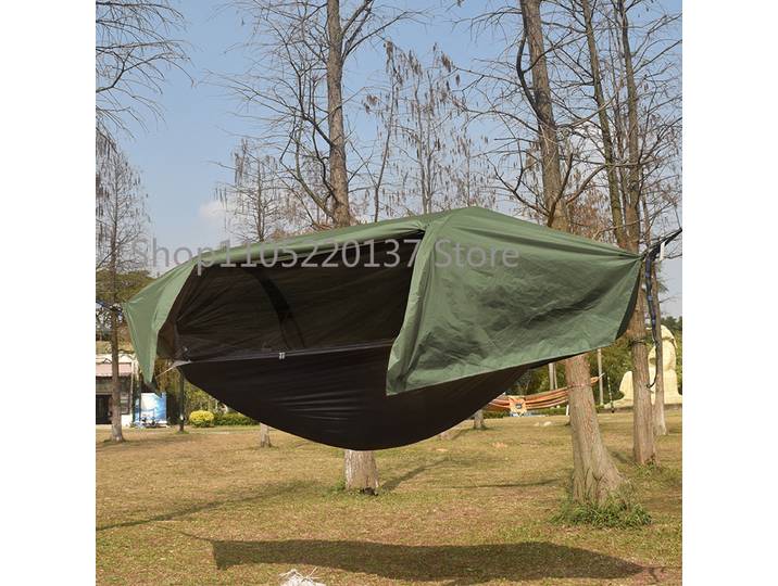 Moustiquaire hamac meubles de Patio extérieur hamac tente réseau de Camping randonnée anti-pluie suspendu moustique Camping repos tente
