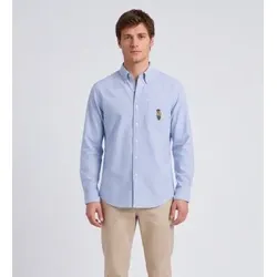 Polo Ralph Lauren für Herren. 710B30248001 Oxford-Hemd Polo Bear blau (M), Baumwolle, Klassisch, Langarm