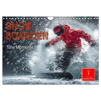 Snowboarden - tolle Momente (Wandkalender 2027 DIN A4 quer), CALVENDO Monatskalender