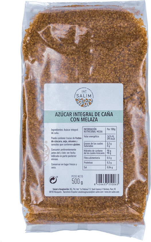 INT-SALIM Integraler Zucker mit Melasse 500Gr. 500 gr