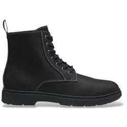 BOSS für Herren. 50574167 Ferling Stiefeletten aus Leder in Schwarz (42), Wohnung, Schnürsenkel, Lässig