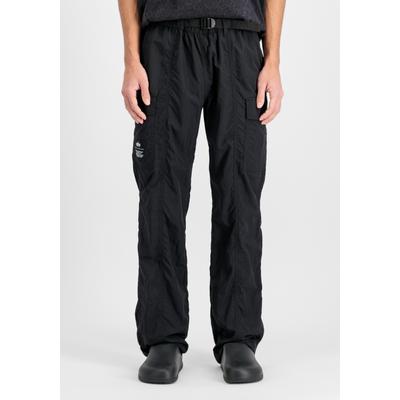 Cargohose ALPHA INDUSTRIES "Nylon Cargo Pants", Herren, Gr. 31, Normalgrößen, schwarz, Obermaterial: 100% Nylon, Hosen Cargohose