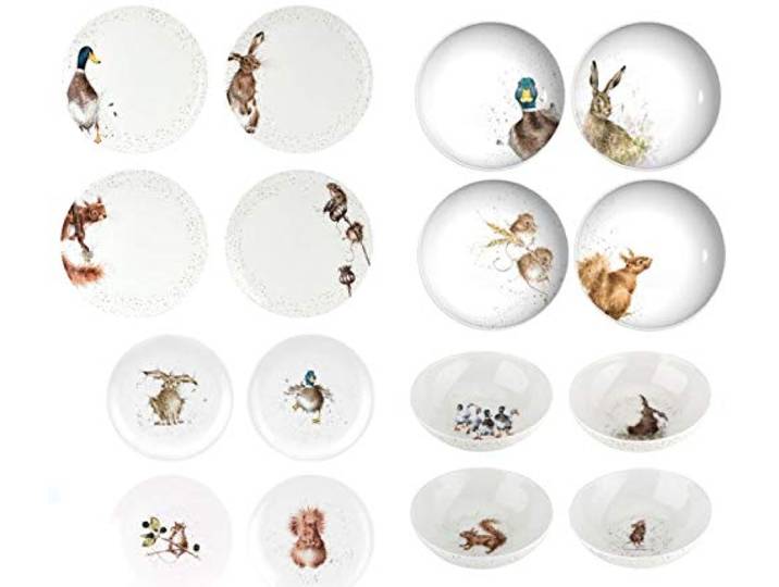Wrendale Designs Royal Worcester 16-teiliges Geschirrset - 4 Gedecke