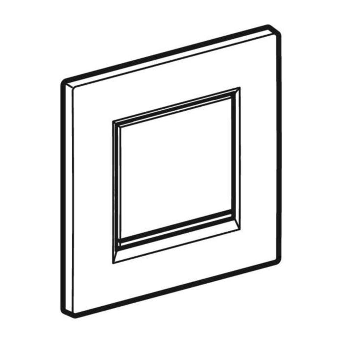 Geberit BetPl. Typ 30 zu UR-Strg. mit 243270KN1 pneumatischer Sp-Ausl.mattchrom