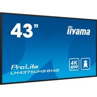 ProLite LE4341S-B2, Public Display schwarz (glänzend), FullHD, IPS, Mediaplayer