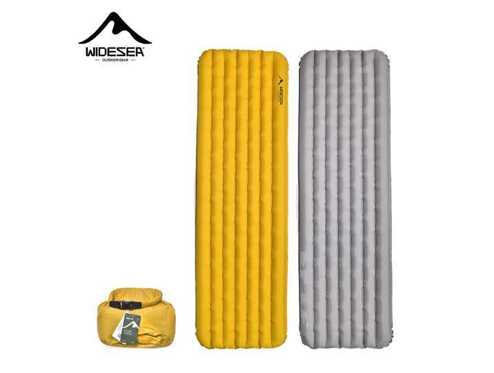 Widesea Camping 7.6R coussin gonflable Double épaissi matelas Ultra-léger auto-éclats convient aux voyages de randonnée en plein air