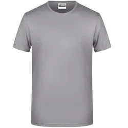 Basic T-Shirt "8008" - S - Steel-Grey