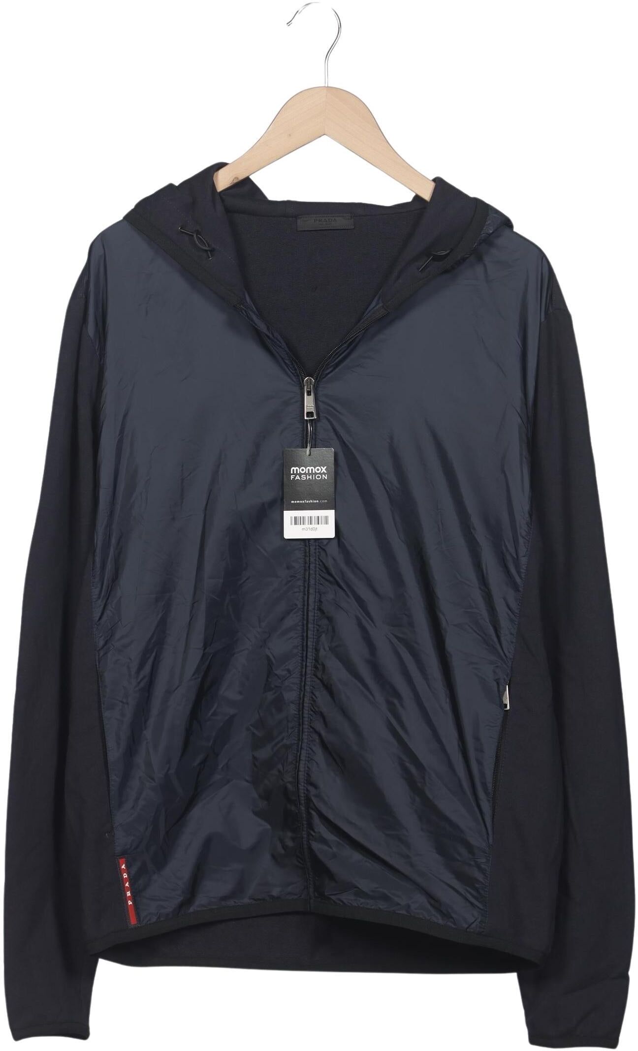 Prada Herren Jacke, Marineblau, Gr. 3Xl, Synthetik / Baumwolle - Second Hand