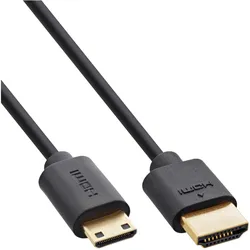 INLINE Slim Ultra High Speed HDMI Kabel, 8K4K, A St, / C St, (Mini), 2m