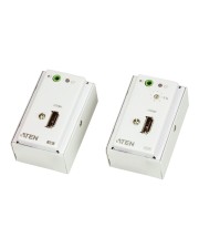 ATEN VanCryst HDMI/Audio Cat 5 Extender with MK Wall Plate Transmitter & Receiver Erweiterung für Video/Audio HDMI bis zu 60 m (VE807-AT-G)