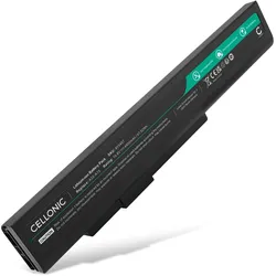 Cellonic Akku für Medion Akoya E7222, P7815, E6222, P7818, E6221, P6637, P6640, MSI (4400 mAh), Notebook Akku, Schwarz