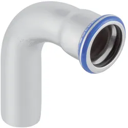 Geberit, Rohrverbindungstechnik, Biegung 90 Grad rostfrei 88,9 mm Hülse / Nippel mapress (Winkelverbindung)