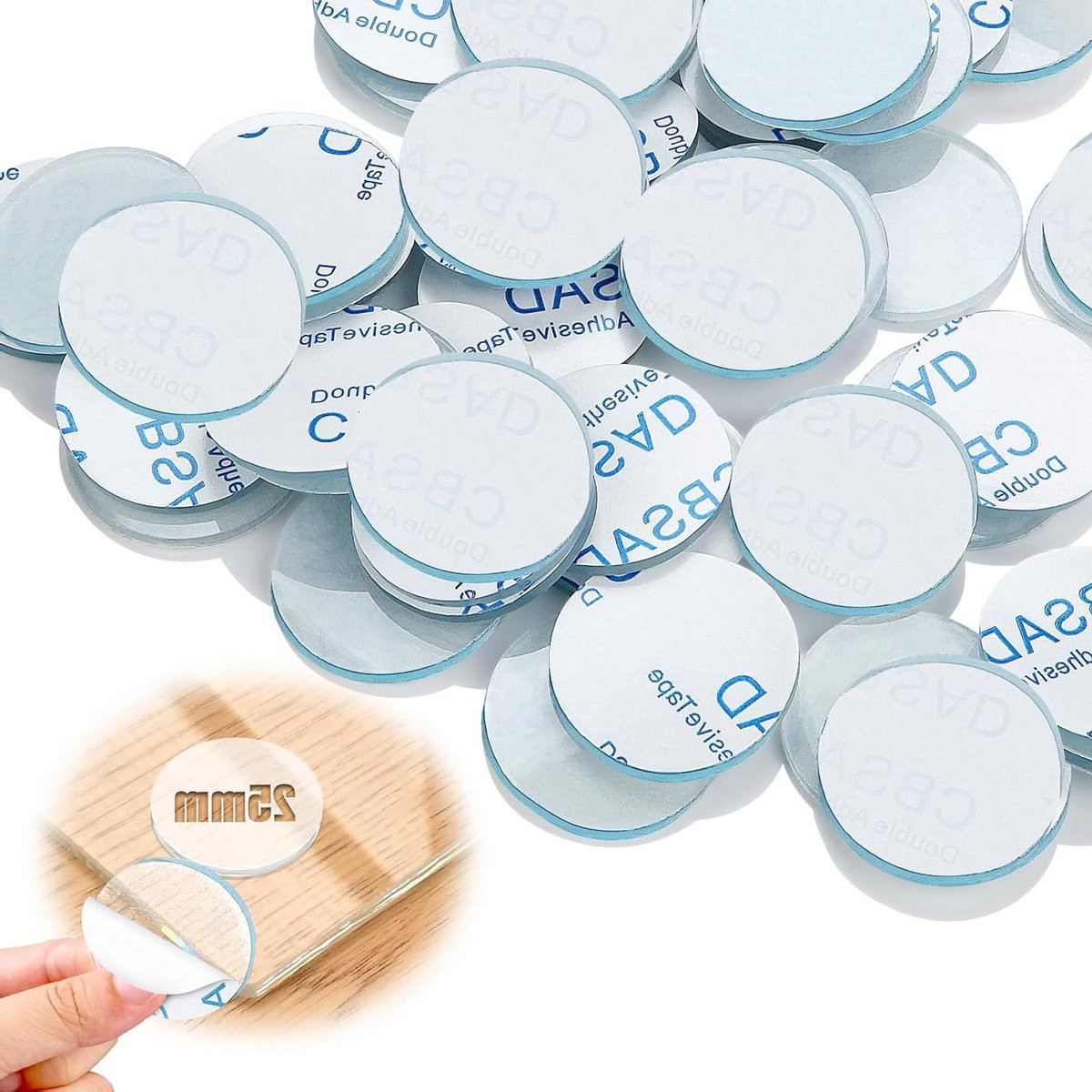 Rubberen noppen voor glasplaten, 25 mm, transparante elastische zelfklevende buffers