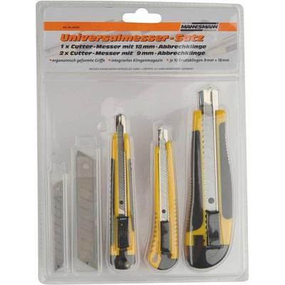 Brüder Mannesmann M60125 Brüder Mannesmann Abbrechmesser-Set, inclusive 2 Ersatzmesser Magazine, 3-teilig | M60125 1 St.
