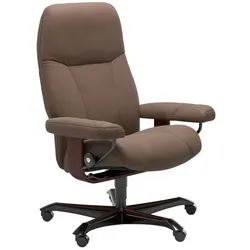 Stressless Bürostuhl Consul Office Leder Braun Batick Mole M (Medium)