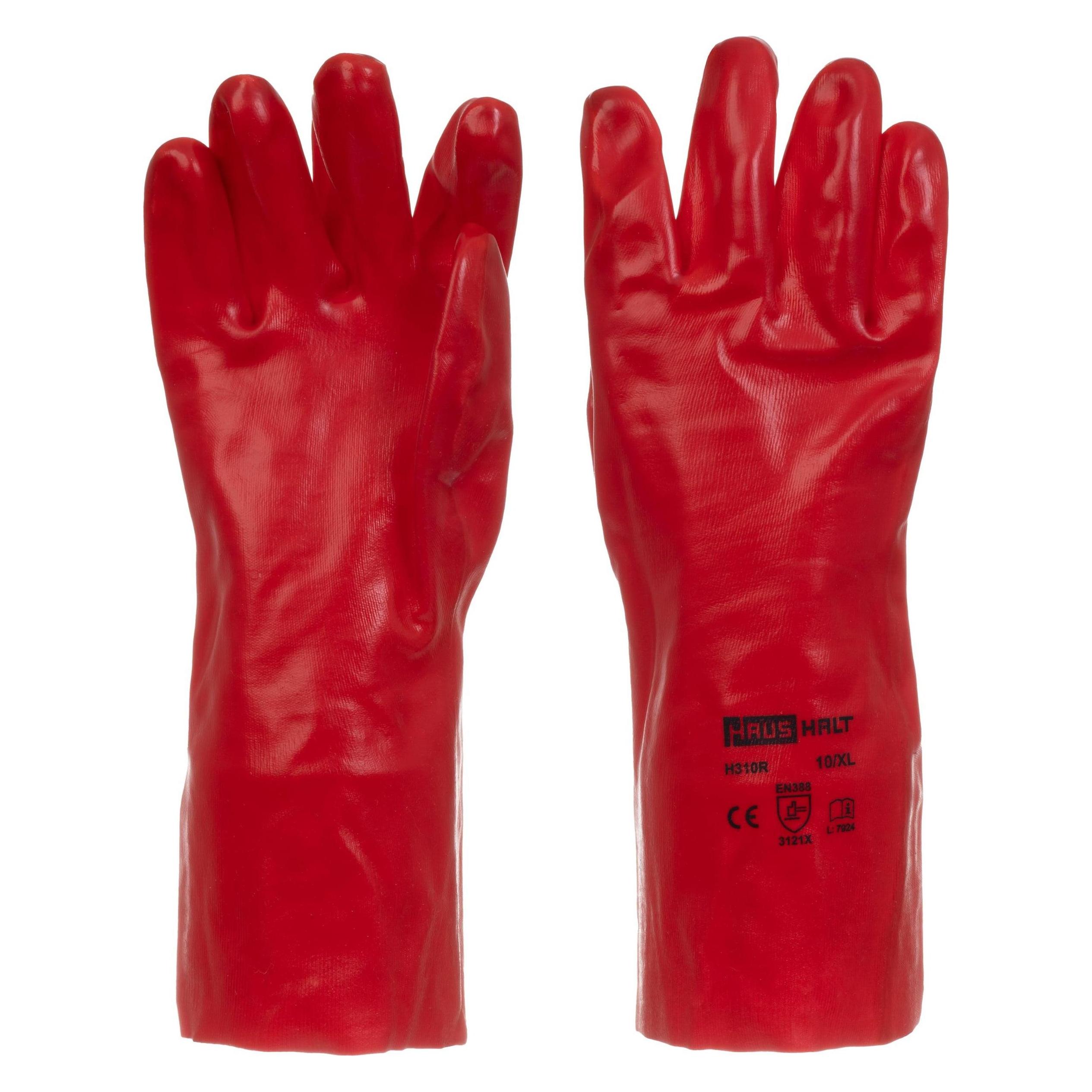 Haushalt GLOVES PVC RED H310R 35CM (One Size) (42598387)