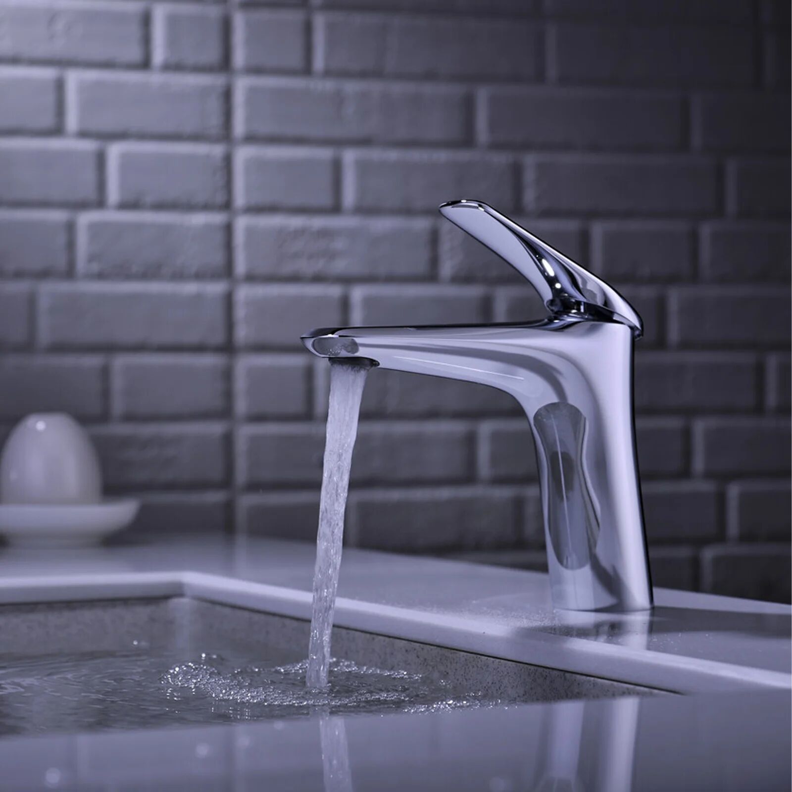 garneroarredamenti Miscelatore per lavabo bagno ottone cromato Becco