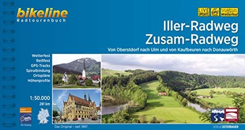 Esterbauer Verlag - Iller-Radweg • Zusam-Radweg: Von Oberstdorf nach Ulm und von Kaufbeuren nach Donauwörth, 281 km (Bikeline Radtourenbücher) - Preis vom 09.10.2026 07:28:09 h
