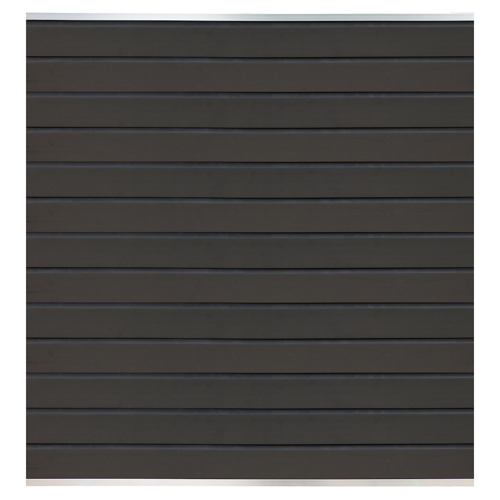 TETZNERJENT WOLLBACH WPC-Steckzaun-Set ca. 175 x 180 cm, ANTHRAZIT 16971233