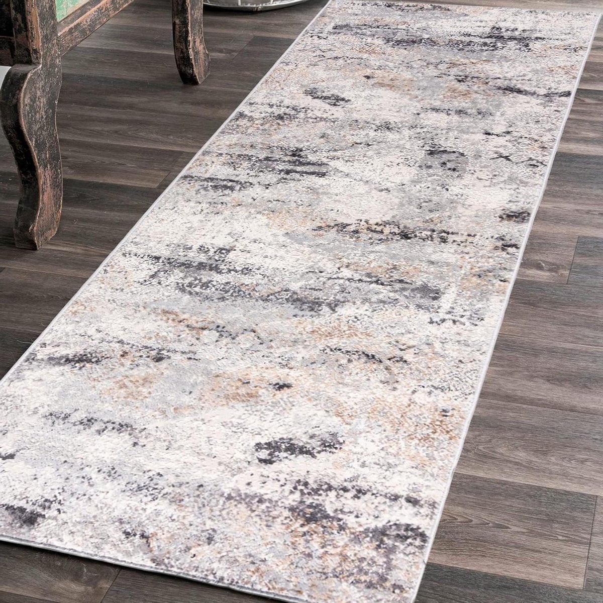 Modern Gangkleed Runner voor Hal en Keuken - Grijs Beige - 60 x 100 cm