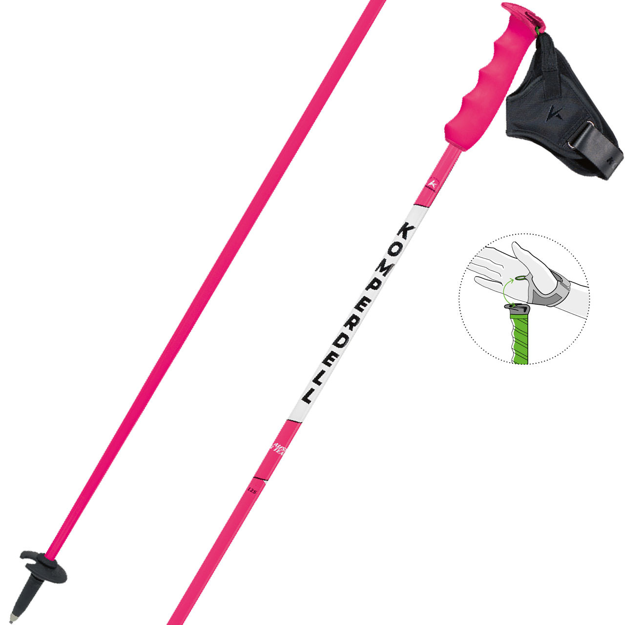 Komperdell Team Carbon pink - 130 cm