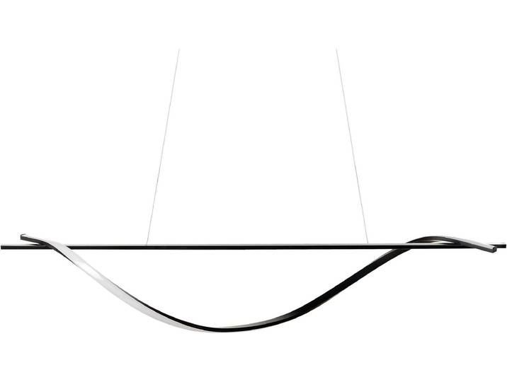 BELIANI Hängelampe LED Schwarz Eisen geschwungene Form Pendelleuchte Design Leuchte für Esszimmer für Wohnzimmer für Salon