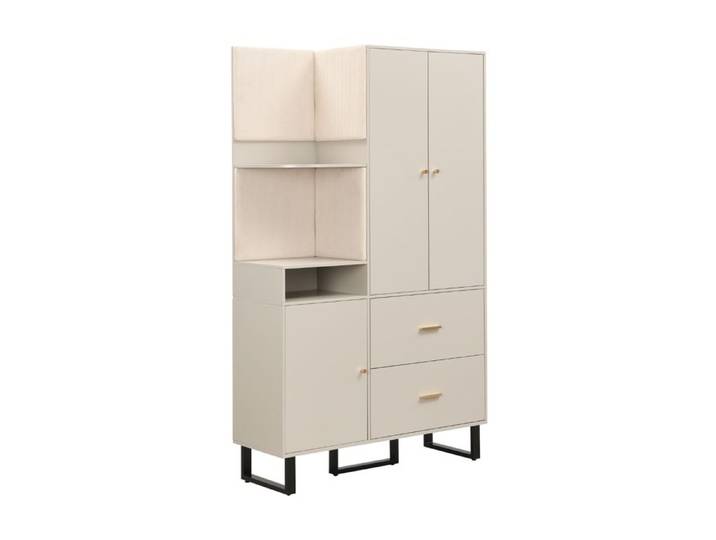 Armoire compacte armoire d'entrée meuble de couloir armoire murale 110 x 186 x 38 cm