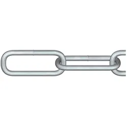 Dörner + Helmer, Kette, 171896 Rundstahlkette Silber Stahl galvanisch verzinkt 10m (10 m)