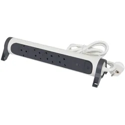 Legrand 694507 Drehbare Steckdosenleiste 4xSDO SPD 1,5m Kabel ultraweiß/schwarz