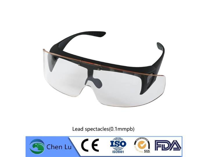 Lunettes de protection dentaire à visière relevable en verre teinté, protection radiologique 0,1 mmPb, lunettes de sécurité pour chirurgien buccal, équipement de protection oculaire robuste pour